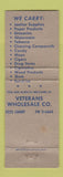 Matchbook Cover - Veterans Wholesale Restaurant Supply Hamtramck MI WEAR
