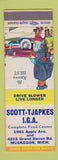 Matchbook Cover - Scott Tjapkes IGA Grocery Muskegon MI traffic safety