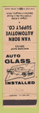 Matchbook Cover - Van Born Auto Parts Dearborn Heights MI PEACH WEAR