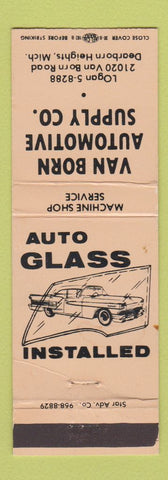 Matchbook Cover - Van Born Auto Parts Dearborn Heights MI PEACH WEAR