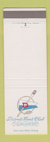 Matchbook Cover - Detroit Boat Club MI
