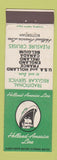 Matchbook Cover - Holland America Line Cruises Rotterdam