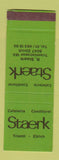Matchbook Cover - Staerk Cafeteria Triemli Zurich Switzerland WEAR