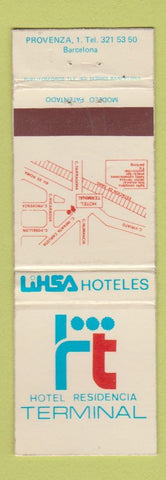 Matchbook Cover - Hotel Residencia Terminal Barcelona Spain