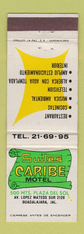 Matchbook Cover - Suites Caribe Motel Guadalajara Mexico