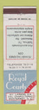 Matchbook Cover - Hotel Royal Courts Monterrey Mexico WEAR