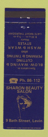 Matchbook Cover - Sharon Beauty Salon Levin New Zealand