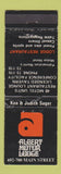 Matchbook Cover - Albert Motor Lodge Palmerston New Zealand WORN