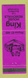 Matchbook Cover - King House Removals Southland Invercargill New Zealand