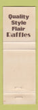 Matchbook Cover - Raffles Men's Clothes Burwood Australia WEAR