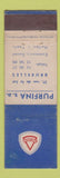 Matchbook Cover - Purfina oil gas Brussels Belgium Bruxelles WEAR