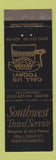 Matchbook Cover - Southwest Travel Service Warrnambool Australia