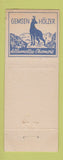 Matchbook Cover - Ch Olivary Coifffeur Biere Switzerland