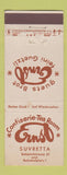 Matchbook Cover - Guets Brot Ernst Feini Guetzli Switzerland bread