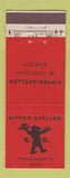 Matchbook Cover - Kipfer Gfeller Restaurant Zurich Switzerland bear