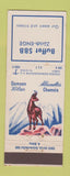 Matchbook Cover - Buffet SBB Zurich Switzerland