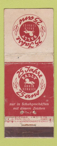 Matchbook Cover - Bally Arola Service Switzerland WORN