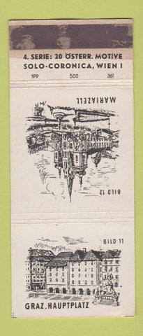 Matchbook Cover - Tuchhaus Grundl Hauptplatz Austria Mariazell WEAR