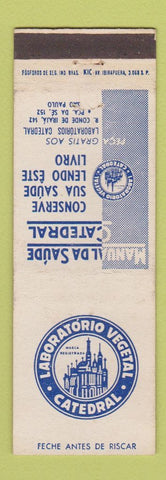 Matchbook Cover - Manual Da Saude Catedral Cathedral Sao Paulo Brazil