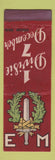 Matchbook Cover - EM 17 Divisie December Visser Bdg Dutch