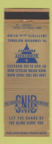 Matchbook Cover - Canadian National Institute of the Blind WEAR