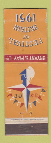 Matchbook Cover - Festival of Britain 1951 UK England WEAR