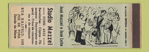 Matchbook Cover - Studio Mazzei Juiz De Fora Brazil