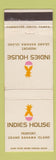 Matchbook Cover - Indies House Freeport Grand Bahama Island WEAR
