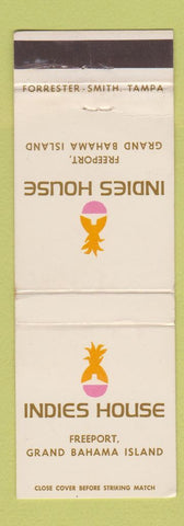 Matchbook Cover - Indies House Freeport Grand Bahama Island WEAR