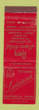 Matchbook Cover - Luisiana Restaurant Monterrey Mexico Anfa Motel WEAR