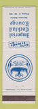 Matchbook Cover - Imperial Cocktail Lounge Reynosa Mexico