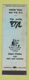 Matchbook Cover - Vi's Clothes Sitka AK WORN