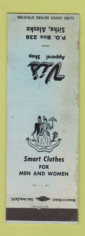 Matchbook Cover - Vi's Clothes Sitka AK WORN