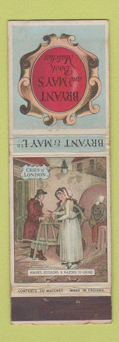 Matchbook Cover - Bryant and May Matchbooks Cries of London UK England