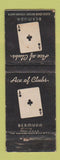 Matchbook Cover - Ace of Clubs Bermuda WEAR