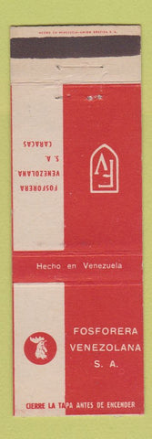 Matchbook Cover - Fosforera Venezolana Caracas Venezuela