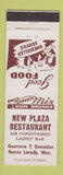 Matchbook Cover - New Plaza Restaurant Nuevo Laredo Mexico