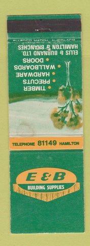 Matchbook Cover - E&B Building Supply Hamilton New Zealand