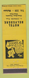 Matchbook Cover - Hotel Belvedere Matane QC low phone #