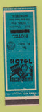 Matchbook Cover - Hotel Montreal QC BLACKED OUT NAME