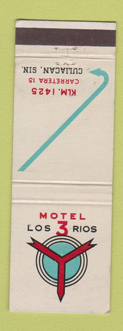 Matchbook Cover - Motel Los 3 Rios Culiacan Mexico