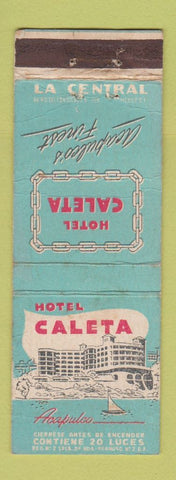 Matchbook Cover - Hotel Caleta Acapulco Mexico WORN