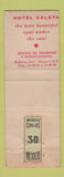 Matchbook Cover - Hotel Caleta Acapulco Mexico WORN