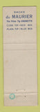 Matchbook Cover - Du Maurier Medium Cigarettes UK England Bryant May