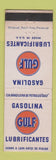 Matchbook Cover - Gulf oil gas Brazil