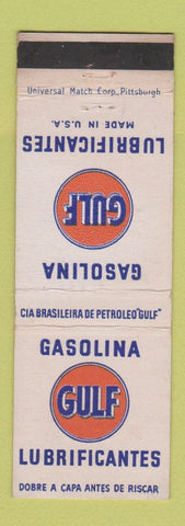 Matchbook Cover - Gulf oil gas Brazil