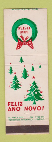 Matchbook Cover - Feliz Ano Novo Brazil Christmas