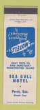 Matchbook Cover - Sea Gull Motel Perce QC