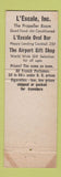 Matchbook Cover - L Escale St Thomas Virgin Islands WEAR restaurant