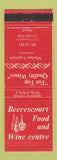 Matchbook Cover - Beerescourt Food and Wine Centre Hamilton New Zealand
